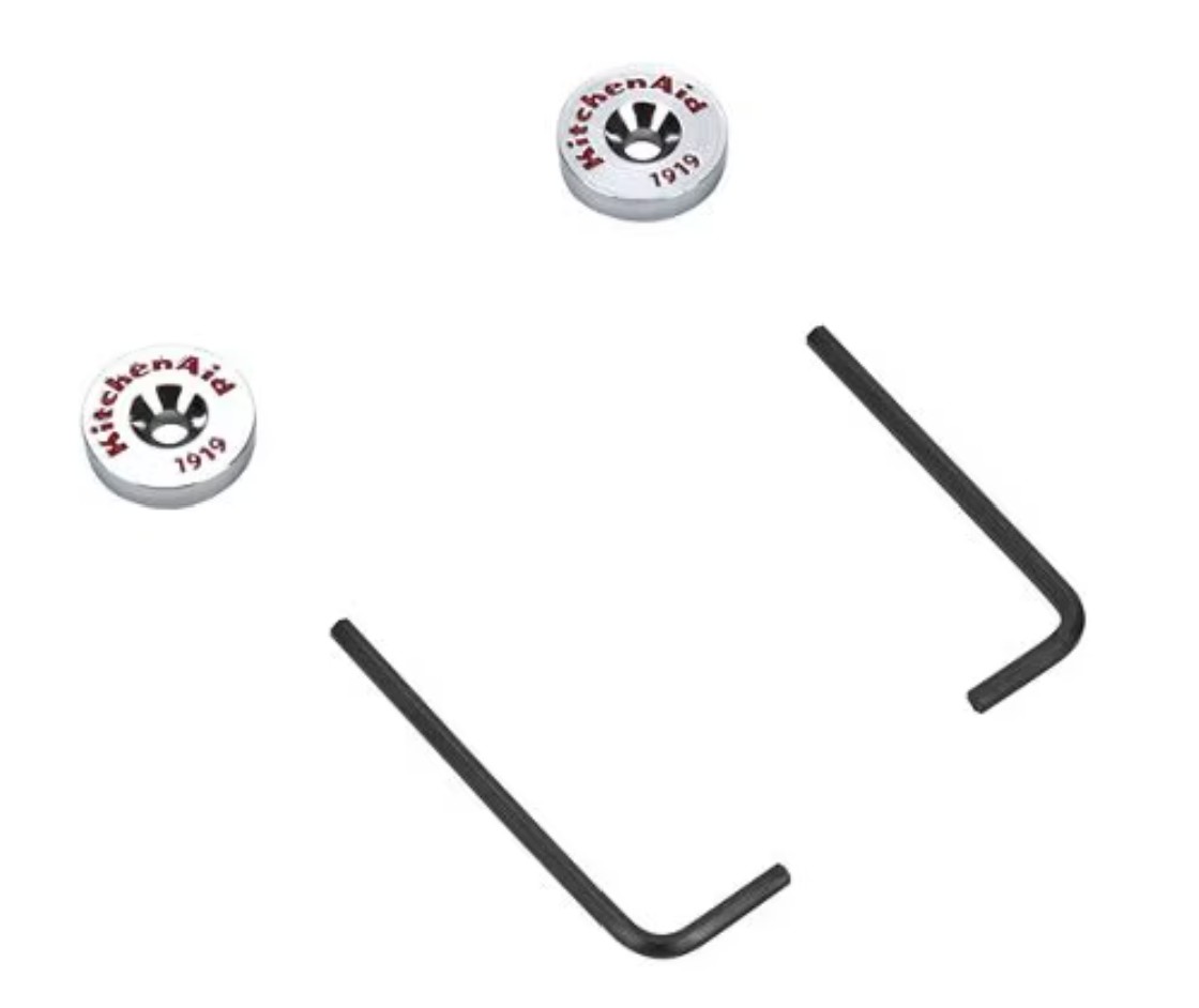 W10846205 - Genuine OEM Whirlpool Refrigerator Handle Medallion